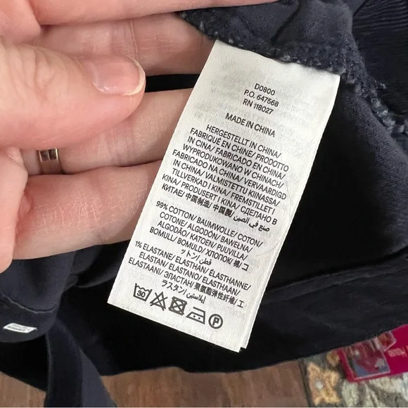 Boden Eloise Corduroy Navy Midi Shirt Dress Size 4 LONG - Picture 12 of 13